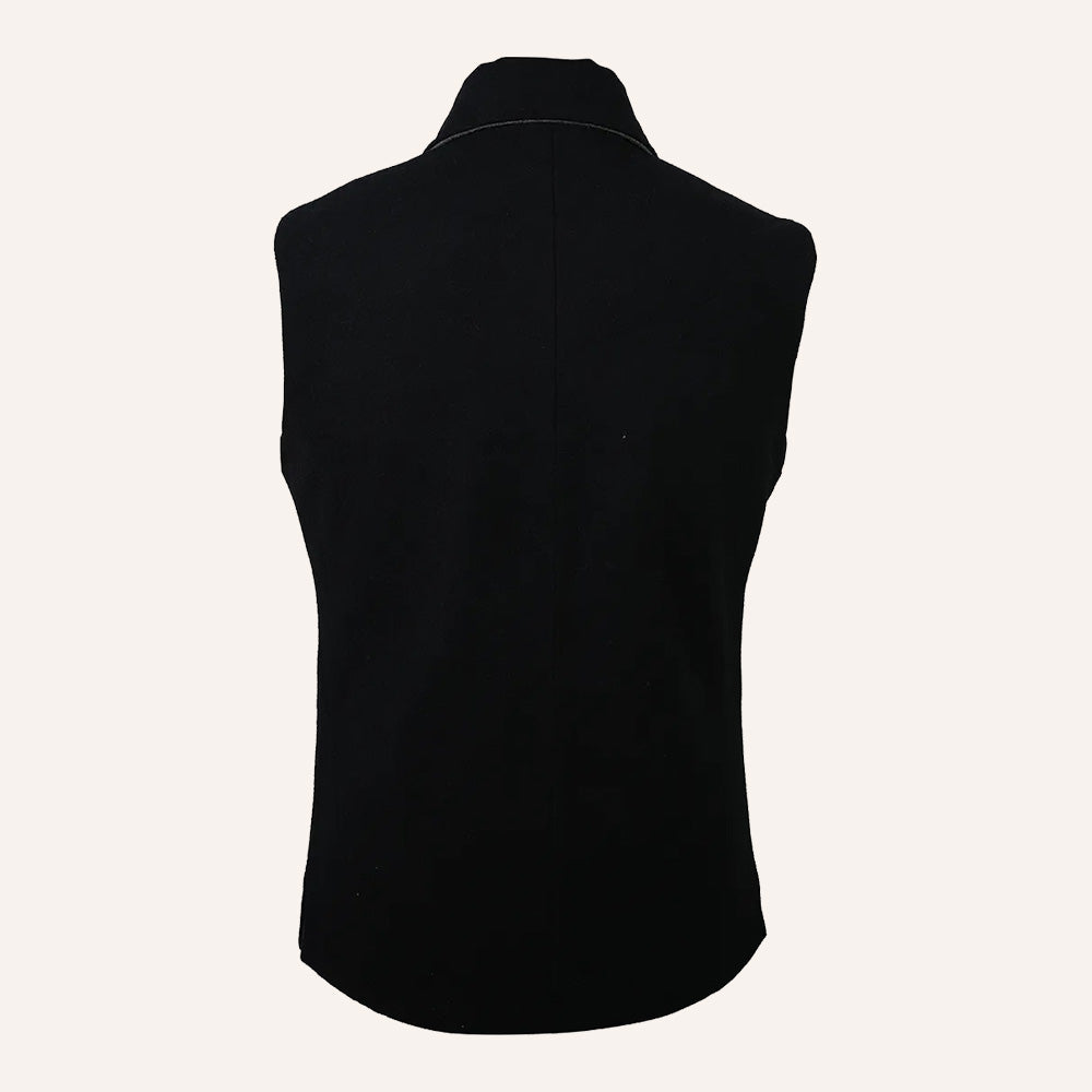 Men’s Reversible Wool Vest Waistcoat
